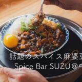【中野グルメ】スパイス麻婆豆腐×かき氷！Spice Bar SUZUのランチ体験レポ